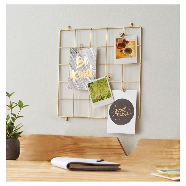 Grid Wall Organizer With Clips