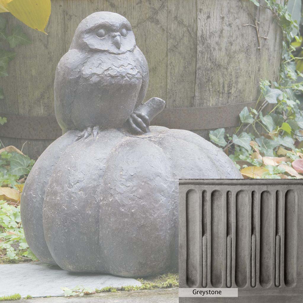 Campania International Owl on Pumpkin Statue