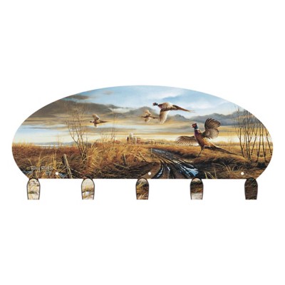 Wild Wings Country Road Pheasants Coat Rack