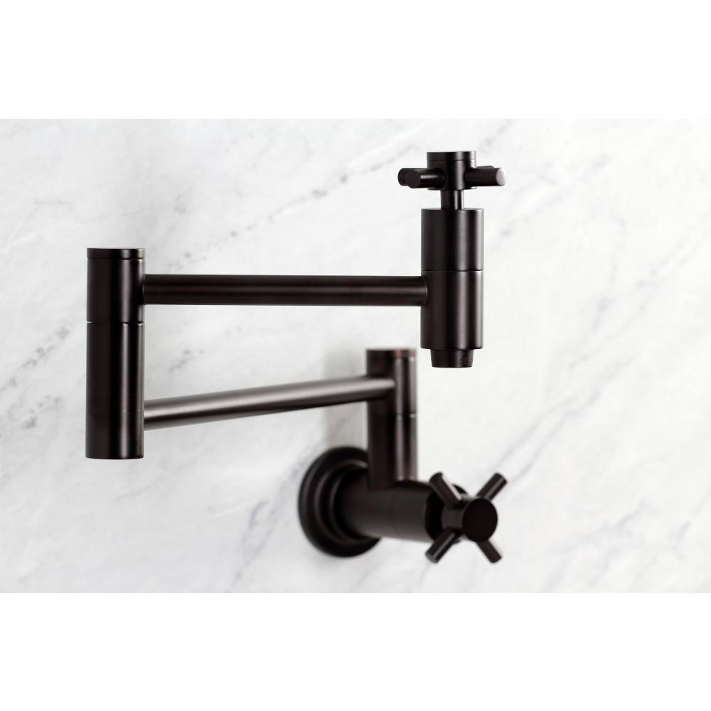 Kingston Brass Concord Wall Mount Pot Filler Faucets in Oil Rubbed Bronze HKS8105DX