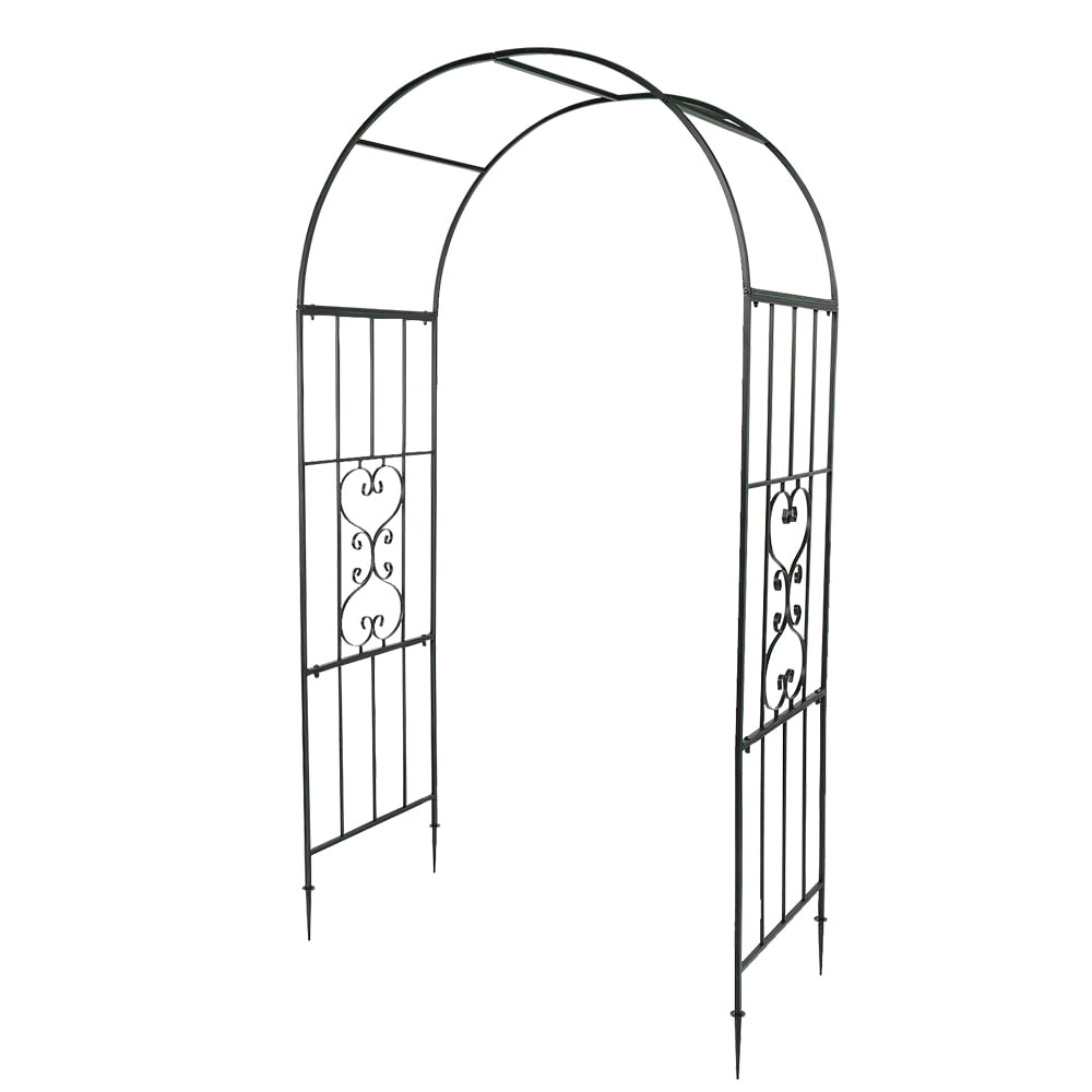 Kmowoo Arc Roof Wrought Iron Arch Plant Climbing Frame