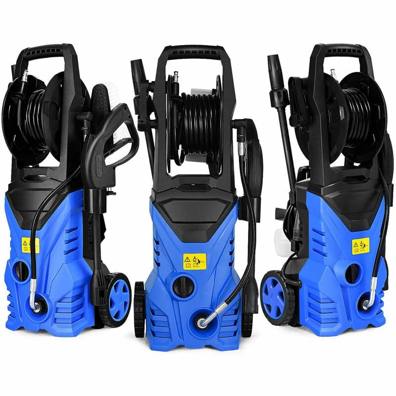 2030PSI Electric Pressure Washer, 1800W 1.32 GPM Portable Electric Power Washer with Hose Reel