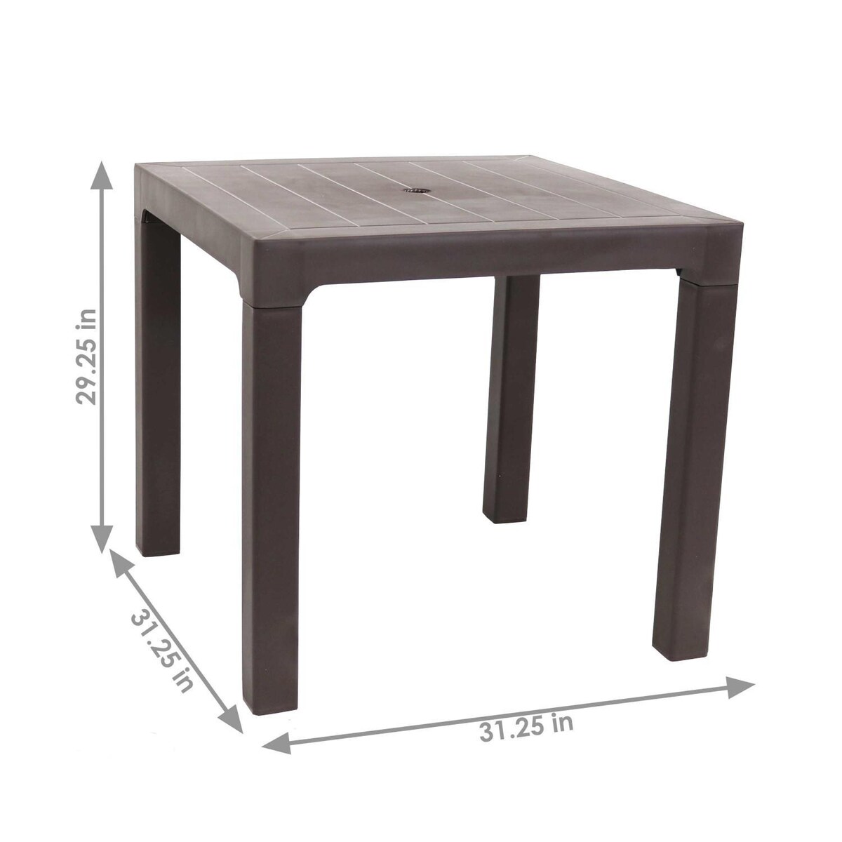 Ultimate Patio 31-Inch Square Outdoor Patio Dining Table