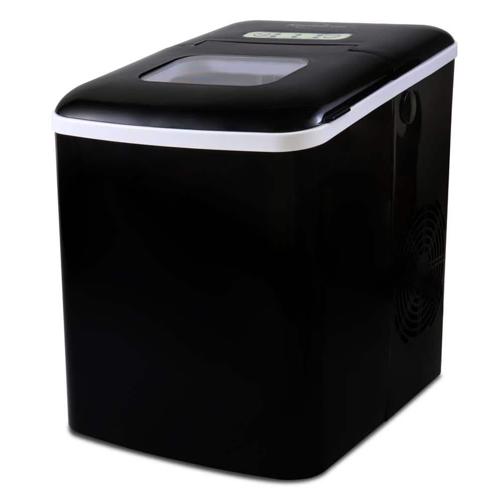 Koolatron 136 in 26 lb of Ice Per Day Countertop Portable Ice Maker in Black