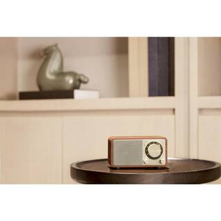 Sangean FM StereoAux-in Rechargable Wood Cabinet Mini Bluetooth Speaker WR-7WL