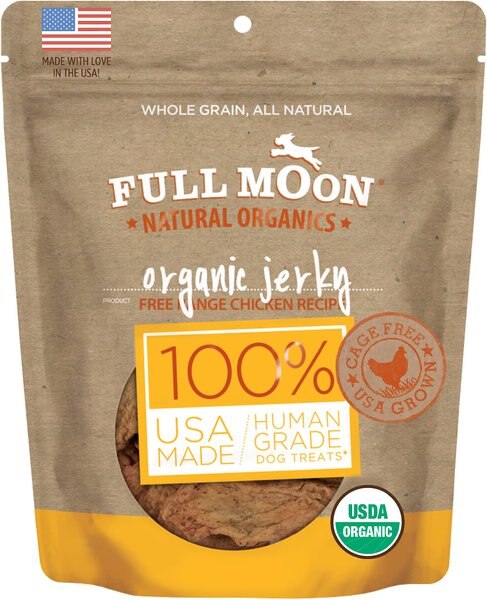 Full Moon Organic Chicken Jerky Human-Grade Dog Treats