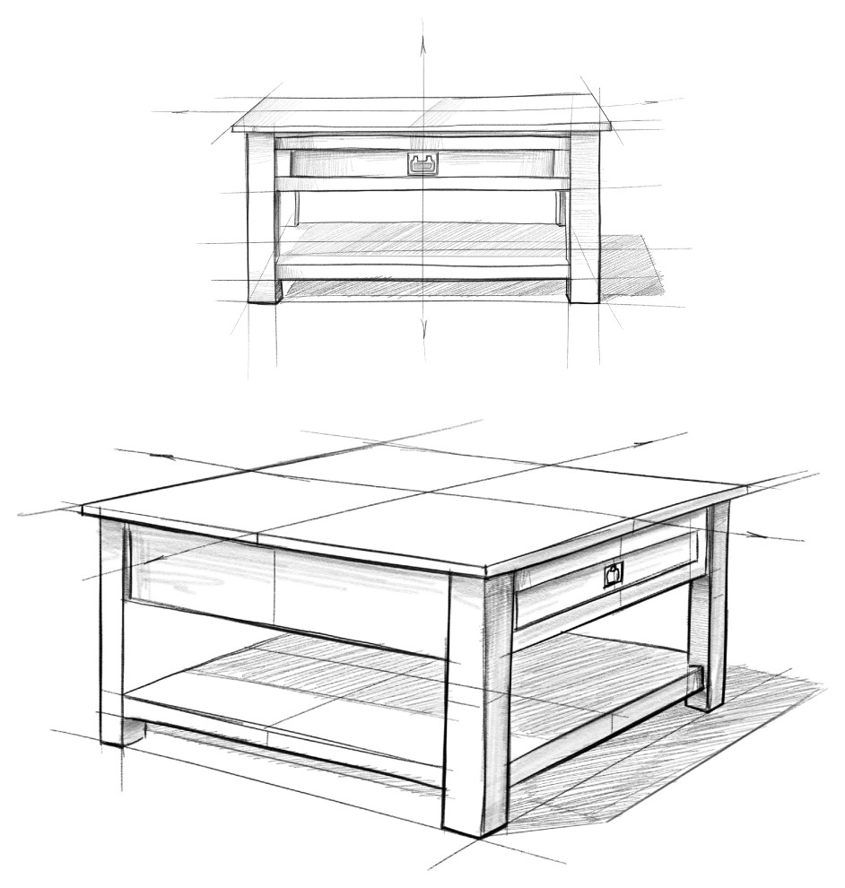 Monroe Solid Acacia Wood 38 quotRustic Square Coffee Table   Transitional   Coffee Tables   by Homesquare  Houzz