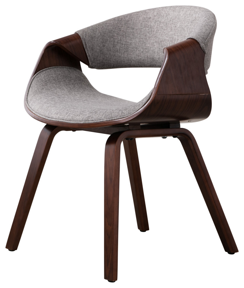 Home Beyond Upholstered Leisure Chair   Midcentury   Dining Chairs   by Home Beyond  Houzz