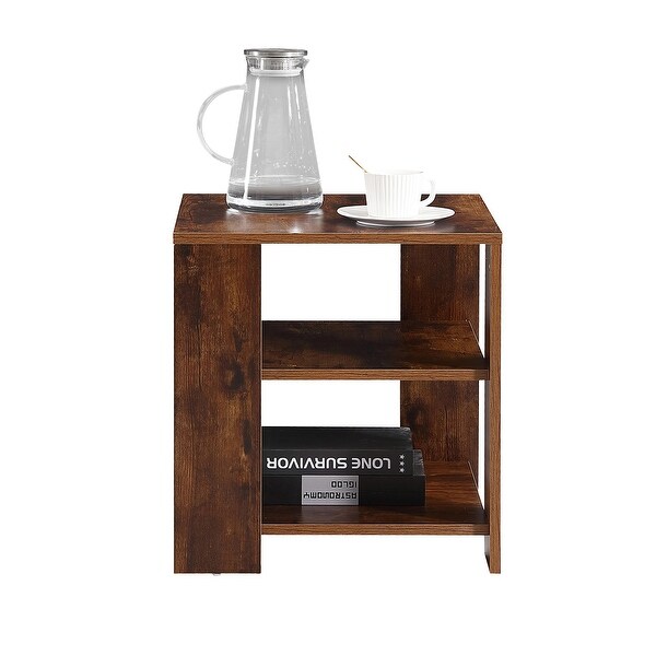 Square Side Table， 3-tier End Table