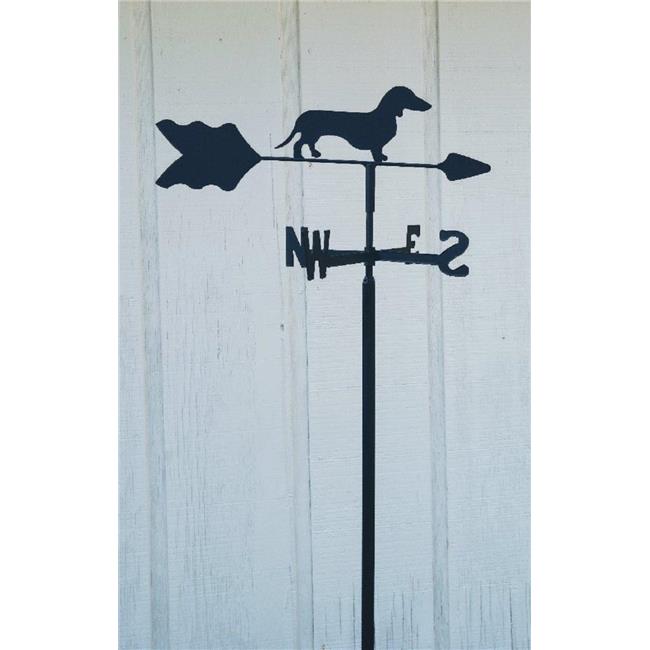 The Lazy Scroll dachin Dachshund Garden Mount Weathervane