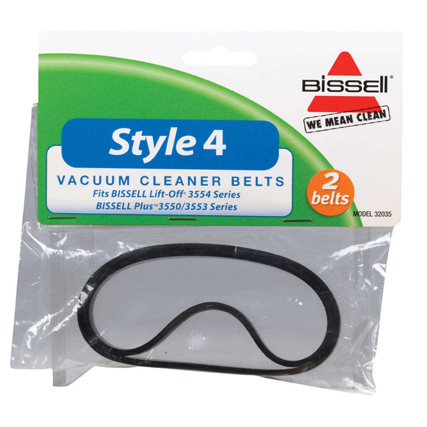 Bissell Vacuum Belt For Upright Vacuums 2 pk