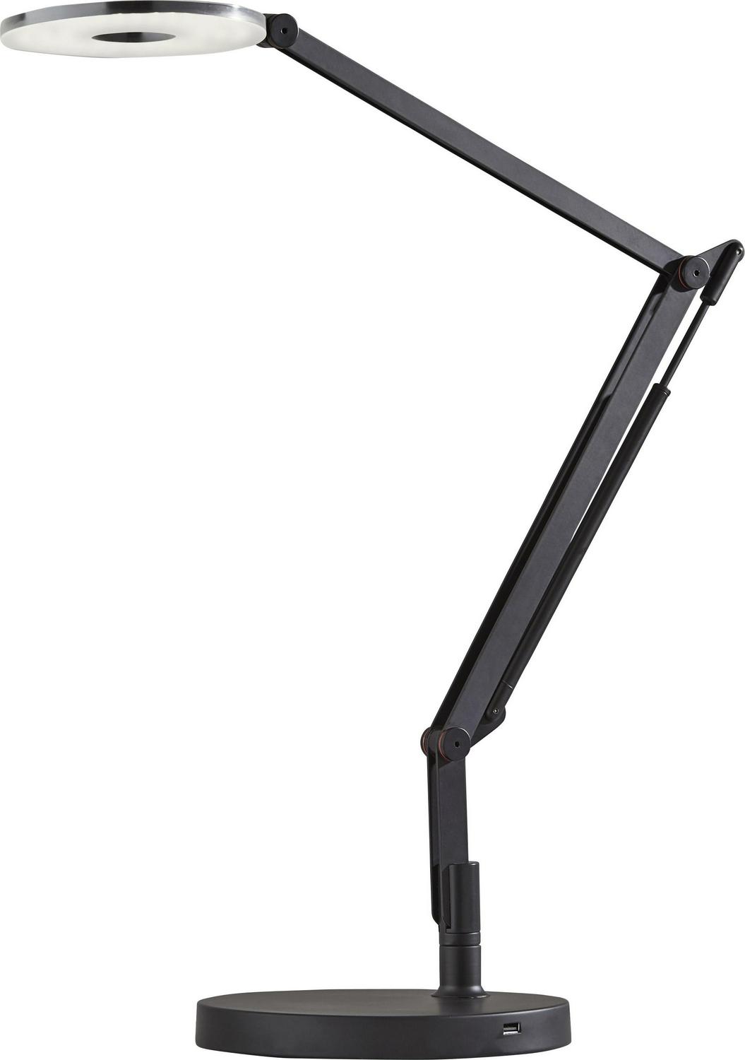 Adesso Home Gordon Metal LED Desk Lamp in Black