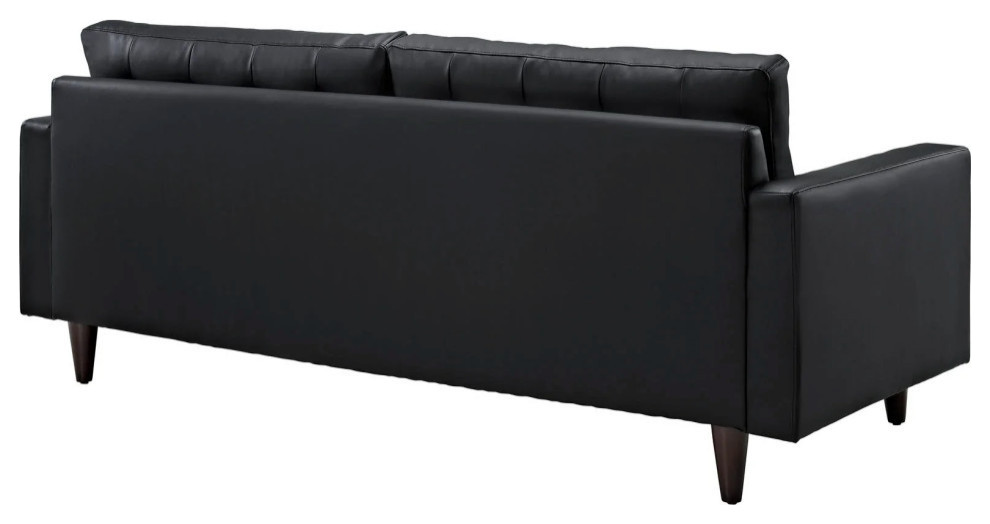 Melanie Black Sofa and Armchair Set of 2   Midcentury   Living Room Furniture Sets   by Virgil Stanis Design  Houzz