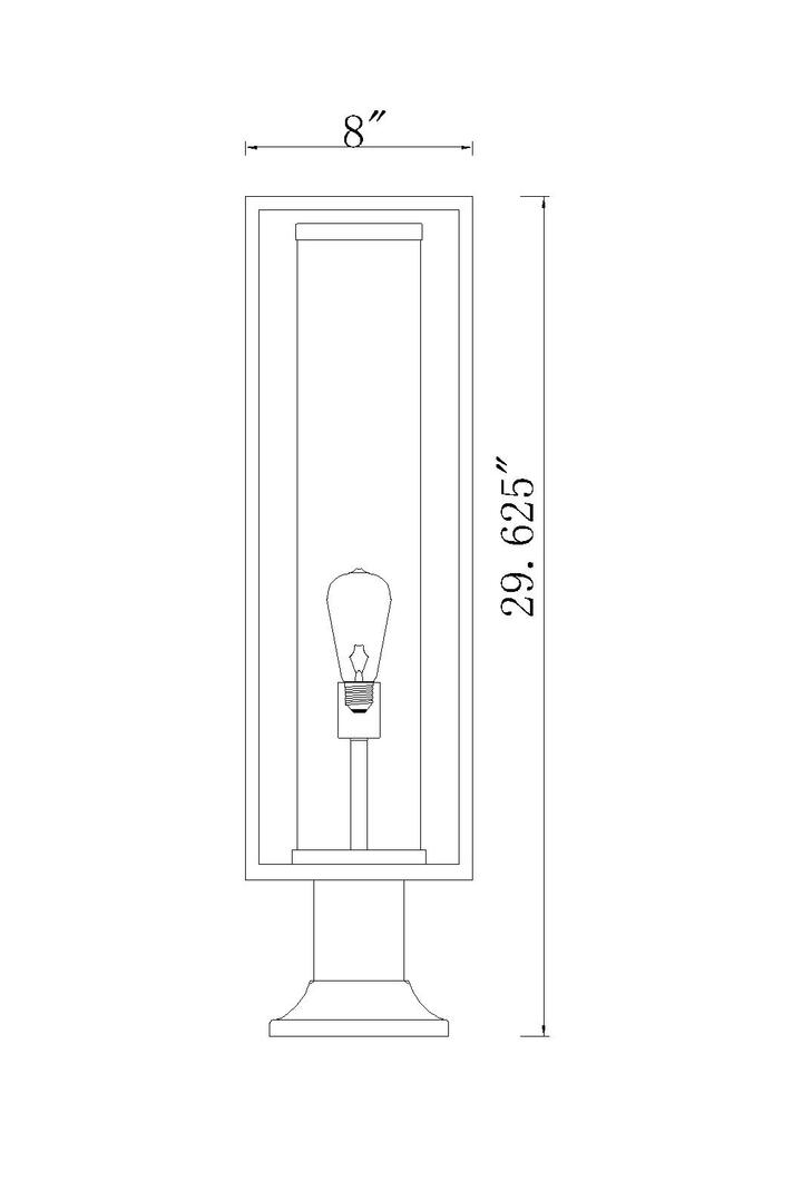 Z-Lite 584PHBR553PMBK