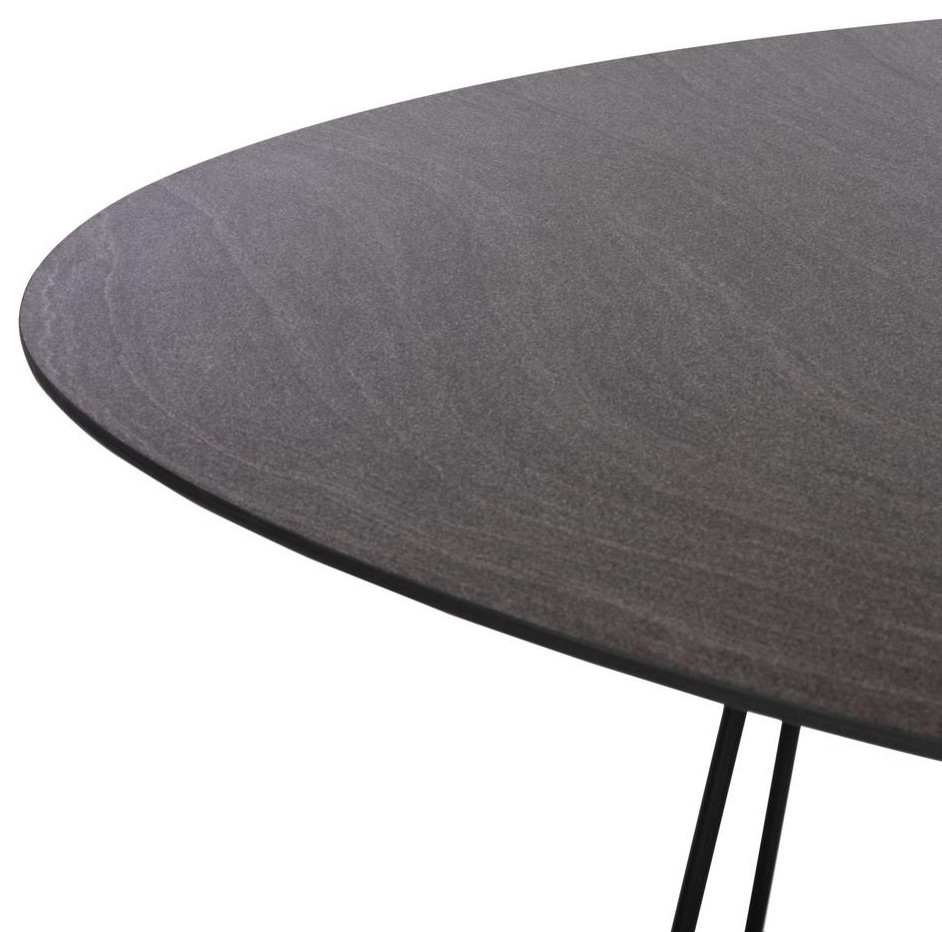 Brooks Side Table  Dark Grey   Industrial   Side Tables And End Tables   by BisonOffice  Houzz