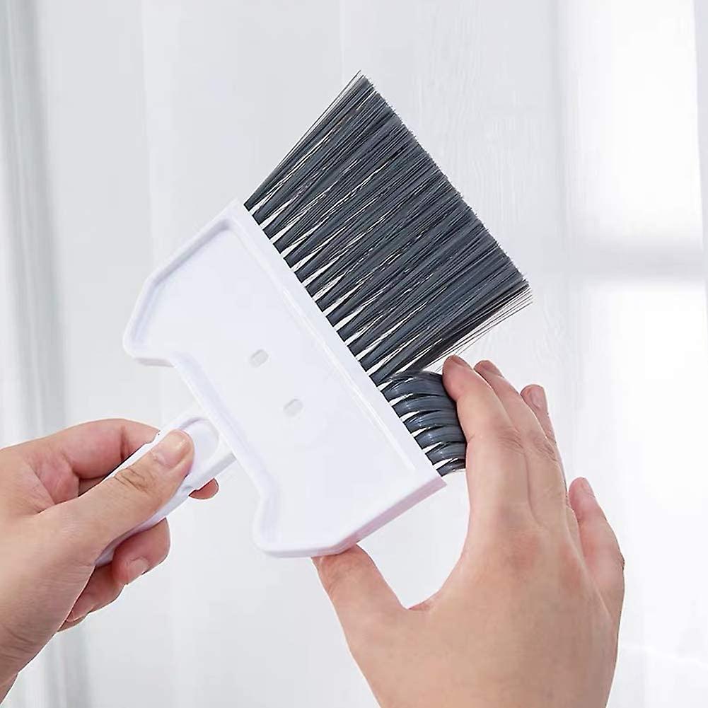 Dustpan And Brush Set， Multi-functional Cleaning Tool/mini Sweeper With Hand Broom Brush，cute Dust Pan For Kids Toys Pets Cat Dog Camping Table Desk C