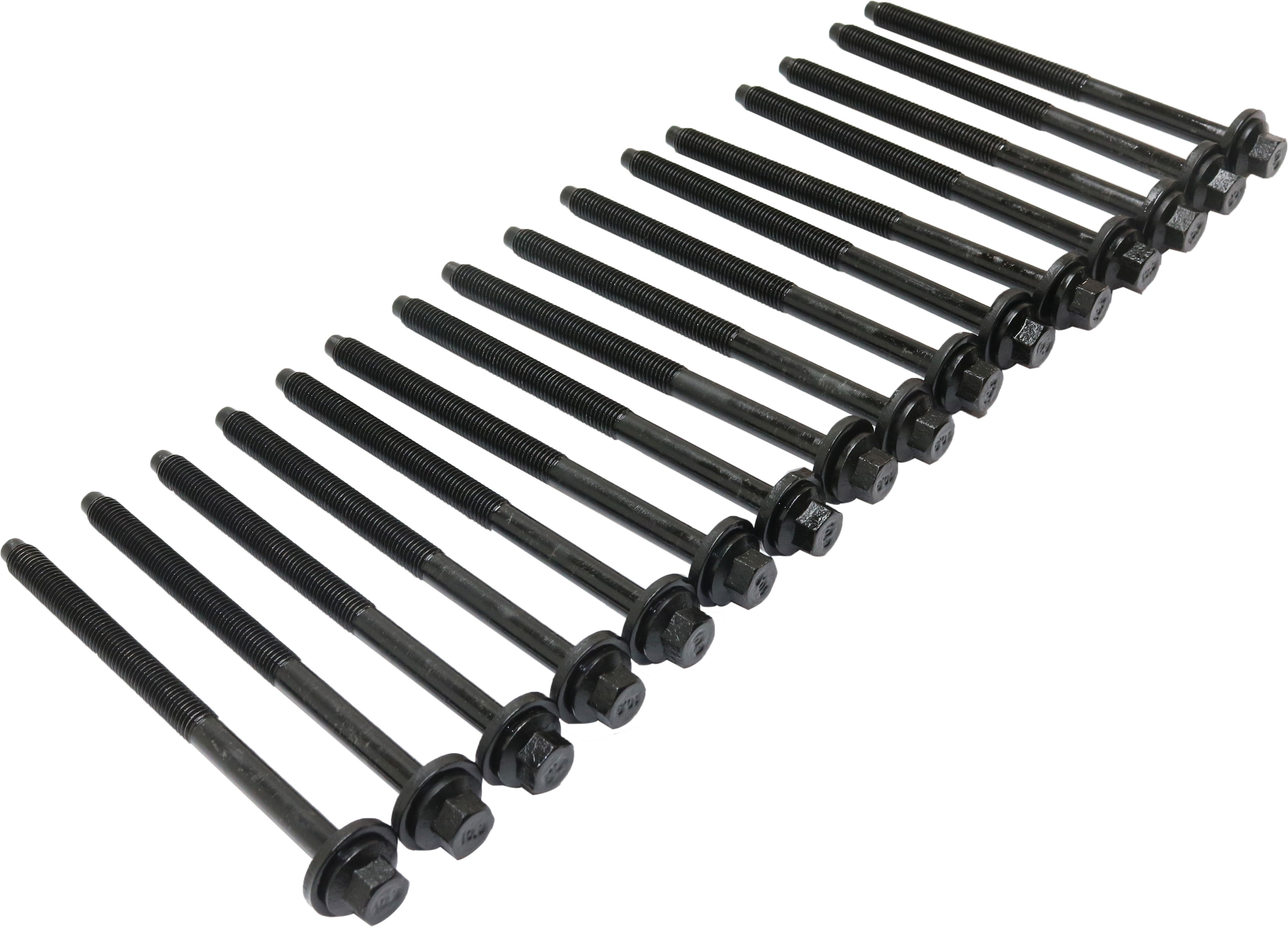 Cylinder Head Bolt Compatible with 2001-2012 Ford Escape 2005-2007 Five Hundred 6Cyl 3.0L Set of 16