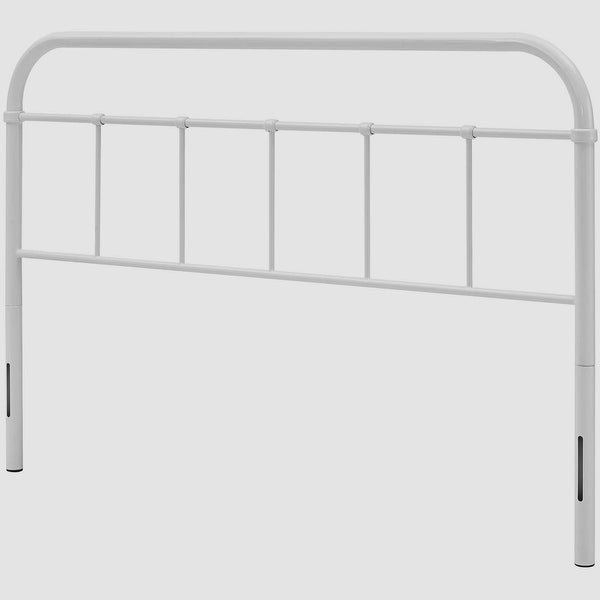 Lomita Classic King Size White Metal Headboard - - 33432752