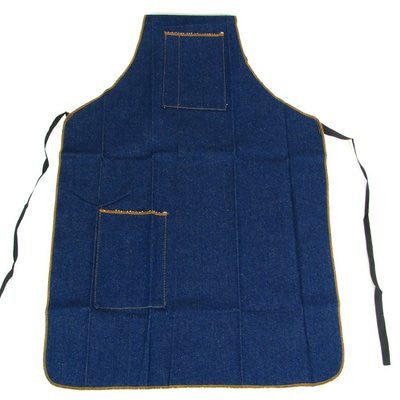 Demin Work Tool Shop Apron Bib Smock for Wood Carpenter Housekeeping Barbecue