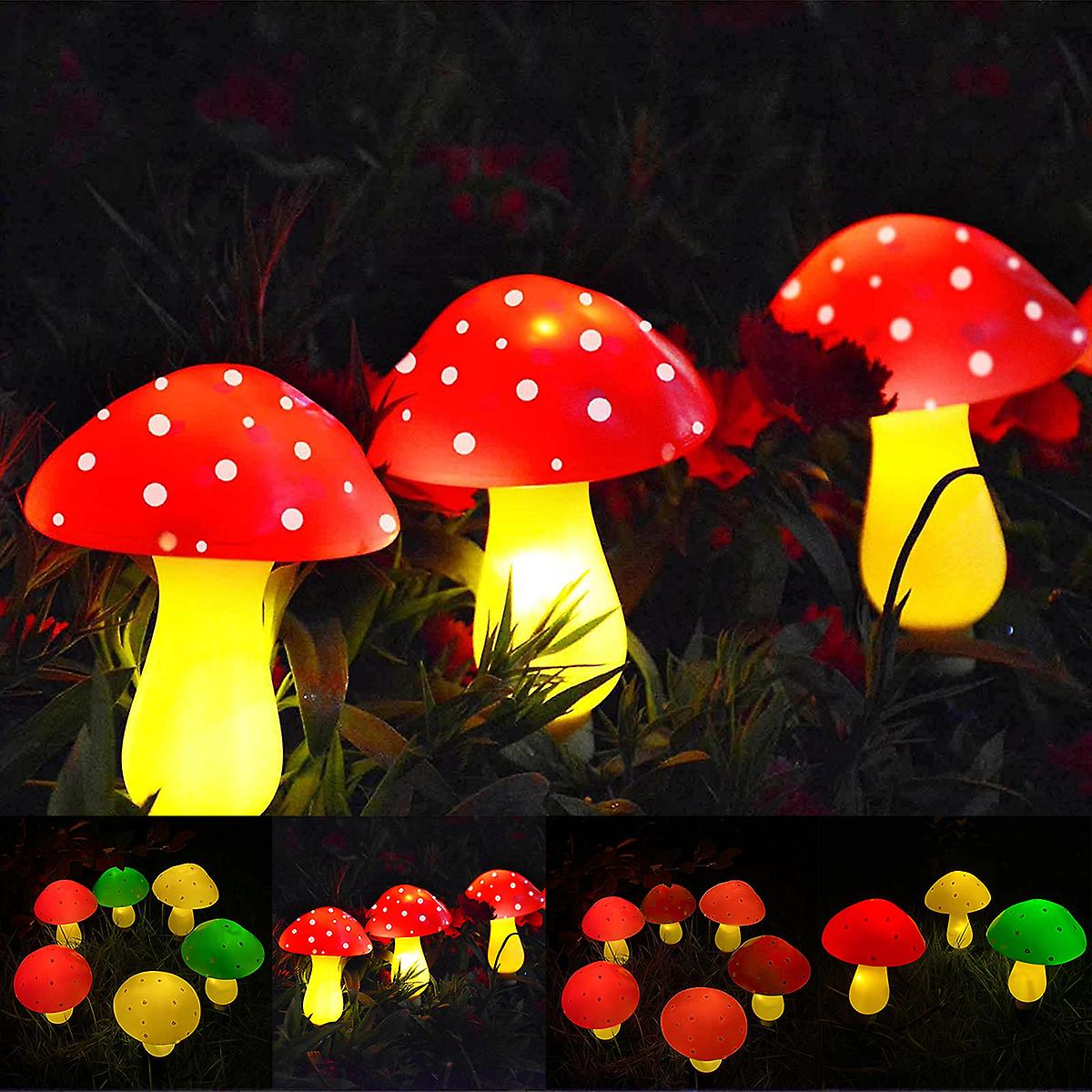 4.5m Mushroom Solar Light Ip65 Waterproof Fairy Light String Outdoor Garden Lawn Light Decor Solar String Light For Patio Path