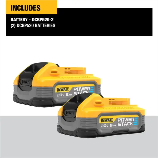 DEWALT 2-Pack 20V MAX POWERSTACK 5.0Ah Battery