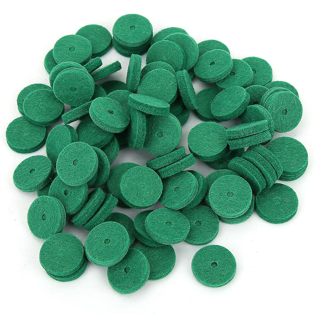 90pcs 22mm Piano Felt nce Rail Punchings Keyboard nce Washers Repair Parts Green