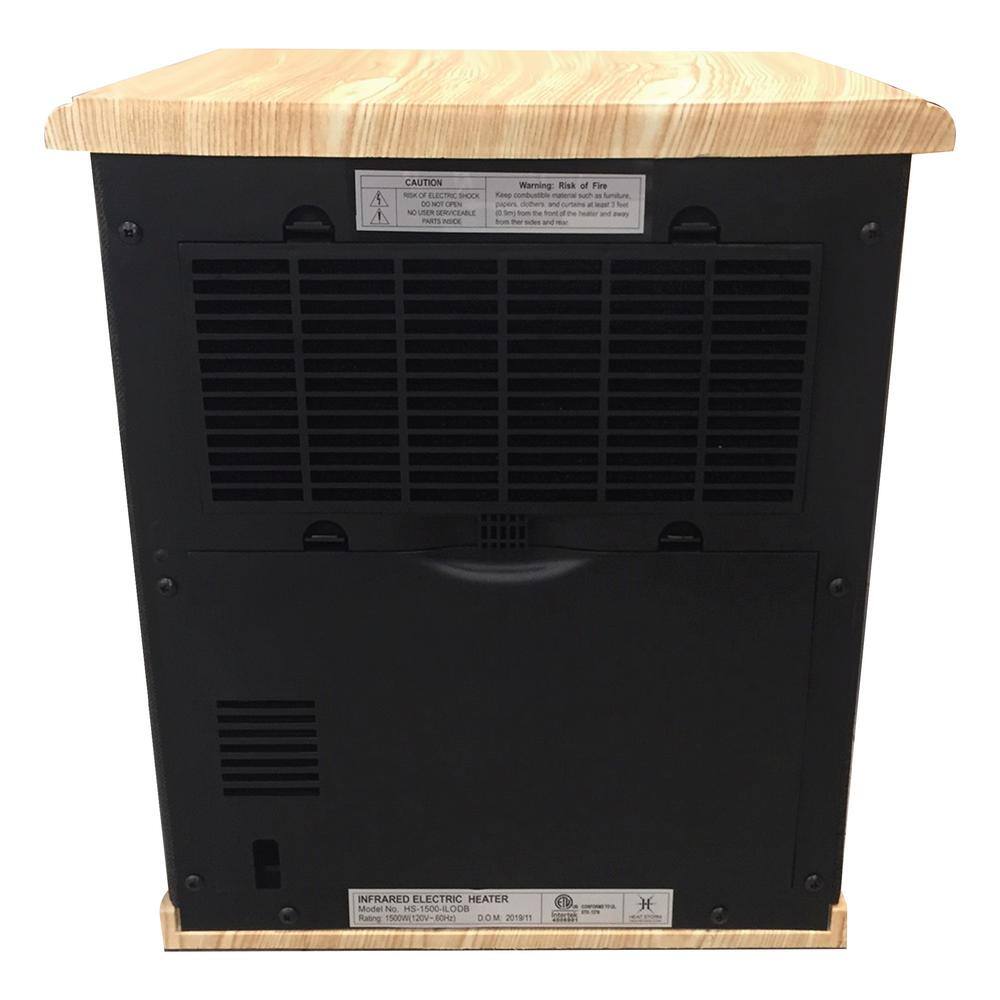 Heat Storm 1500-Watt Black Electric Logan Deluxe Portable Infrared Space Heater HS-1500-ILODB