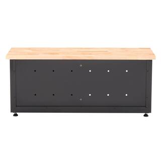 Husky Steel Storage Bench in Black (48 in. W x 20 in. H x 18 in. D) G4802B-US