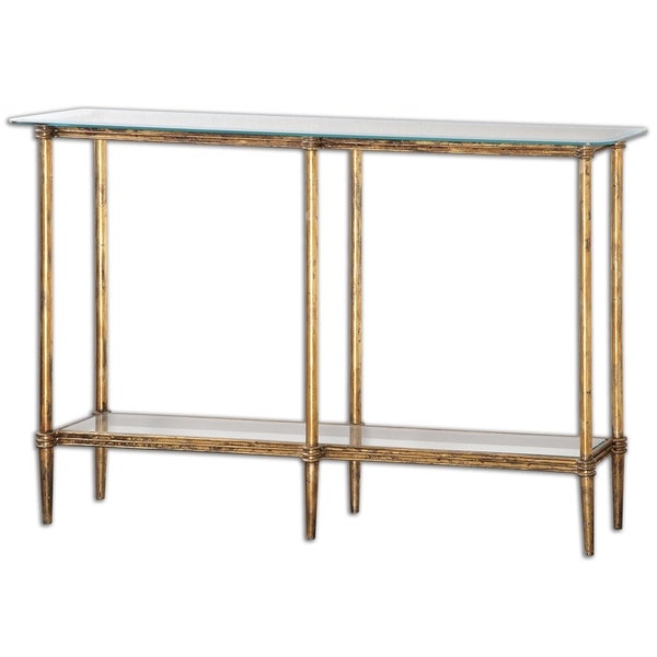 Elenio Glass Console Table