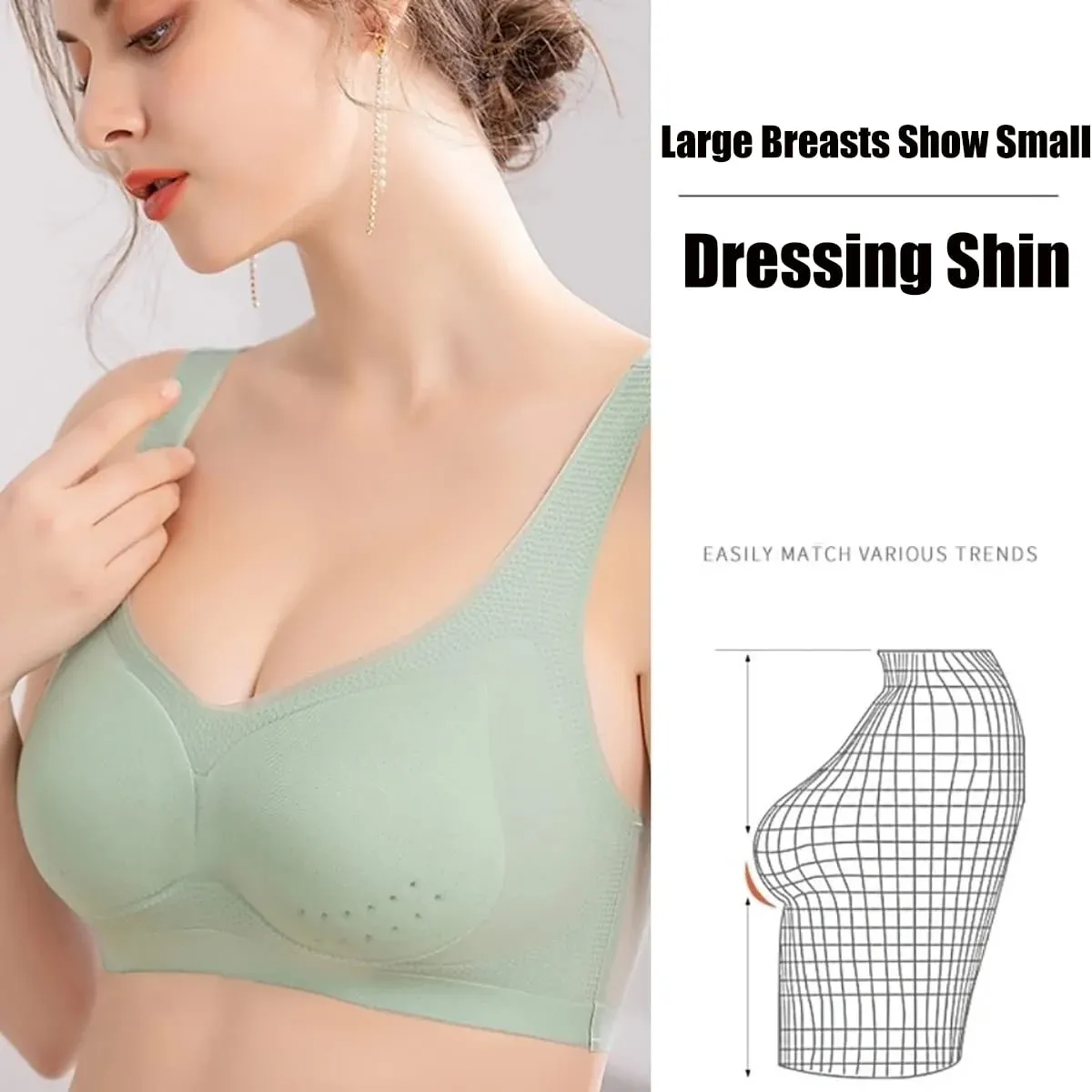 💓Mother's Day Gift 47% OFF🎁Ultra-thin Ice Silk Lifting Bra🔥�