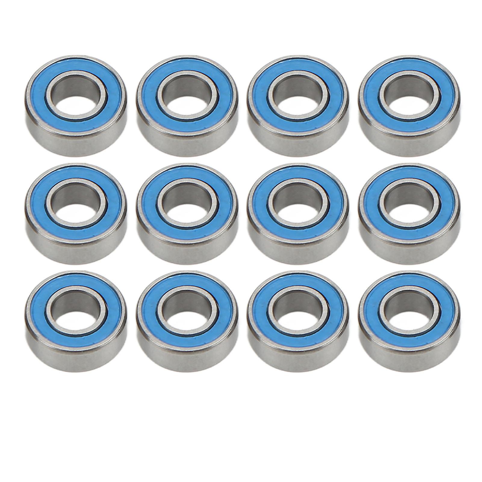 12pcs Rubber Sealed Bearing Kit For Stadium Blitzer Rc Car Wheel Hub Sealed Bearing