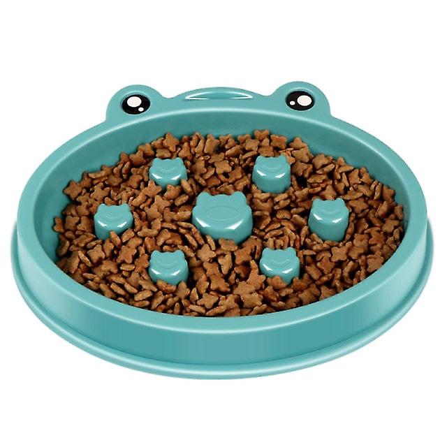 Anti gulping dog slow feeder bowl