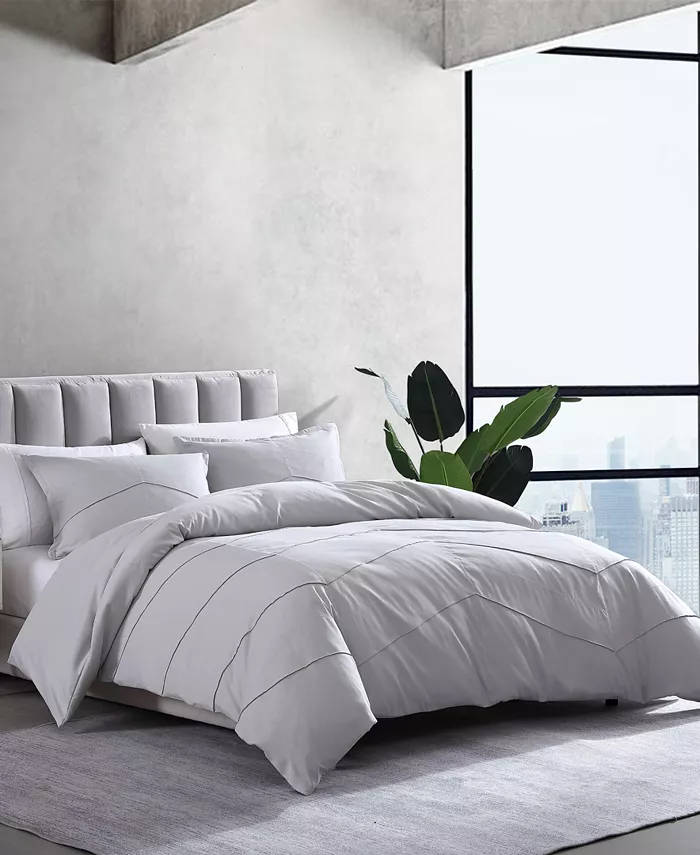 City Scene Chloe Solid 2 Piece Comforter Set， Twin