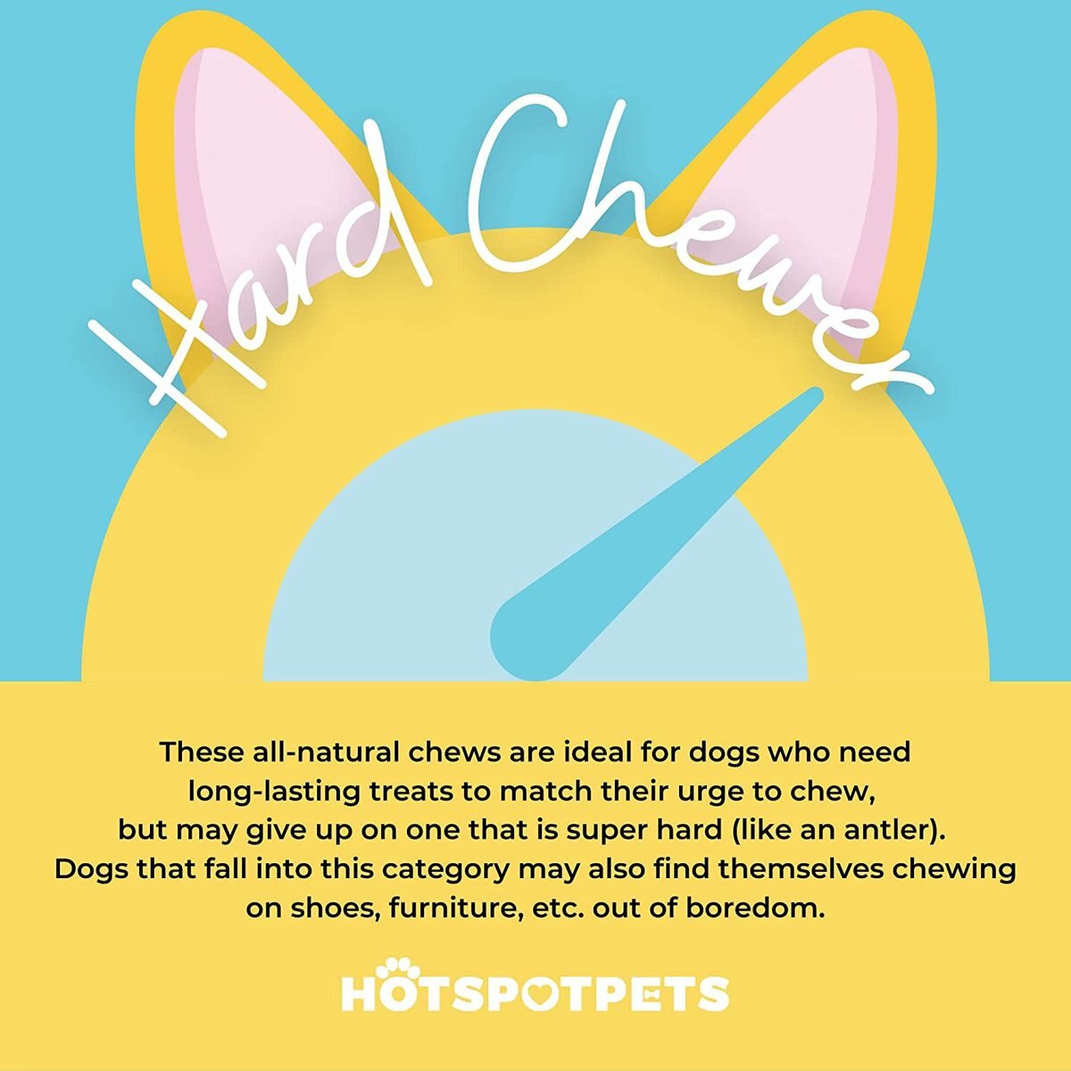 HOTSPOT PETS Cow Hooves Dog Chew Treats