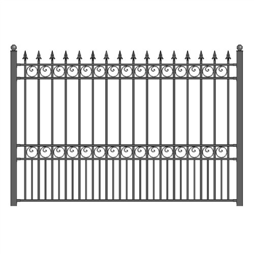 ALEKO FENCELON AP Steel Fence   LONDON Style   8 x...