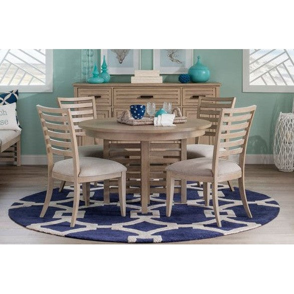 Coastal Sand 5-Pc 48 Round Dining Set