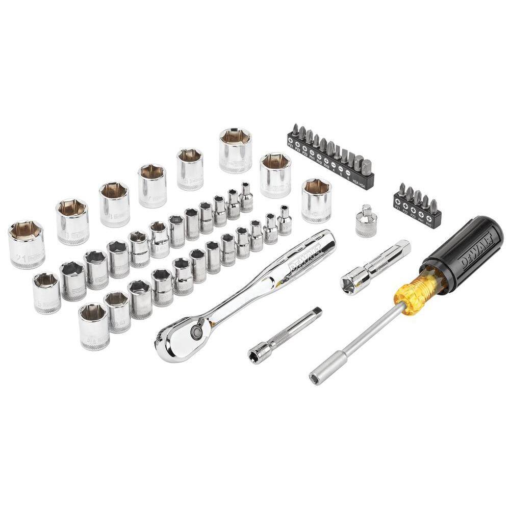 DW TOUGHSYSTEM 2.0 38 in. Drive Mechanics Tool Set (53-Piece) DWMT45153