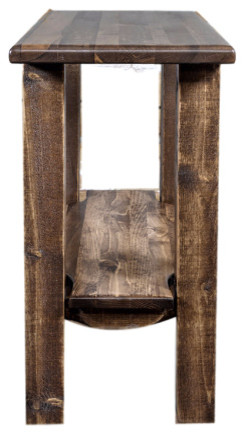 Homestead Chairside Table  Stain  ampLacquer Finish   Rustic   Side Tables And End Tables   by VirVentures  Houzz