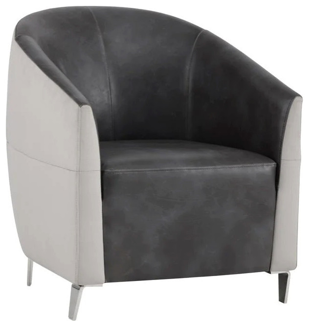 Belenus Lounge Chair  Piccolo Dove/Overcast Gray   Contemporary   Indoor Chaise Lounge Chairs   by Virgil Stanis Design  Houzz