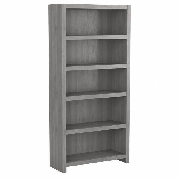 Office by kathy ireland Echo 5 Shelf Bookcase in Modern Gray