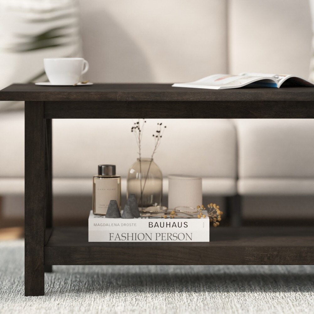 Classic Solid Wood Farmhouse Coffee Table