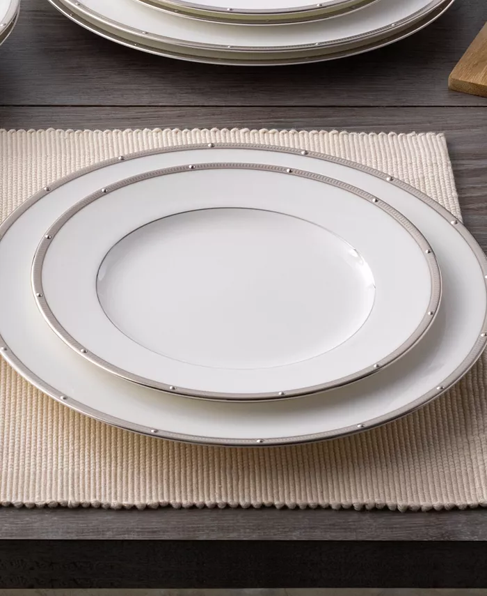 Noritake Rochelle Platinum Set of 4 Salad Plates Service For 4