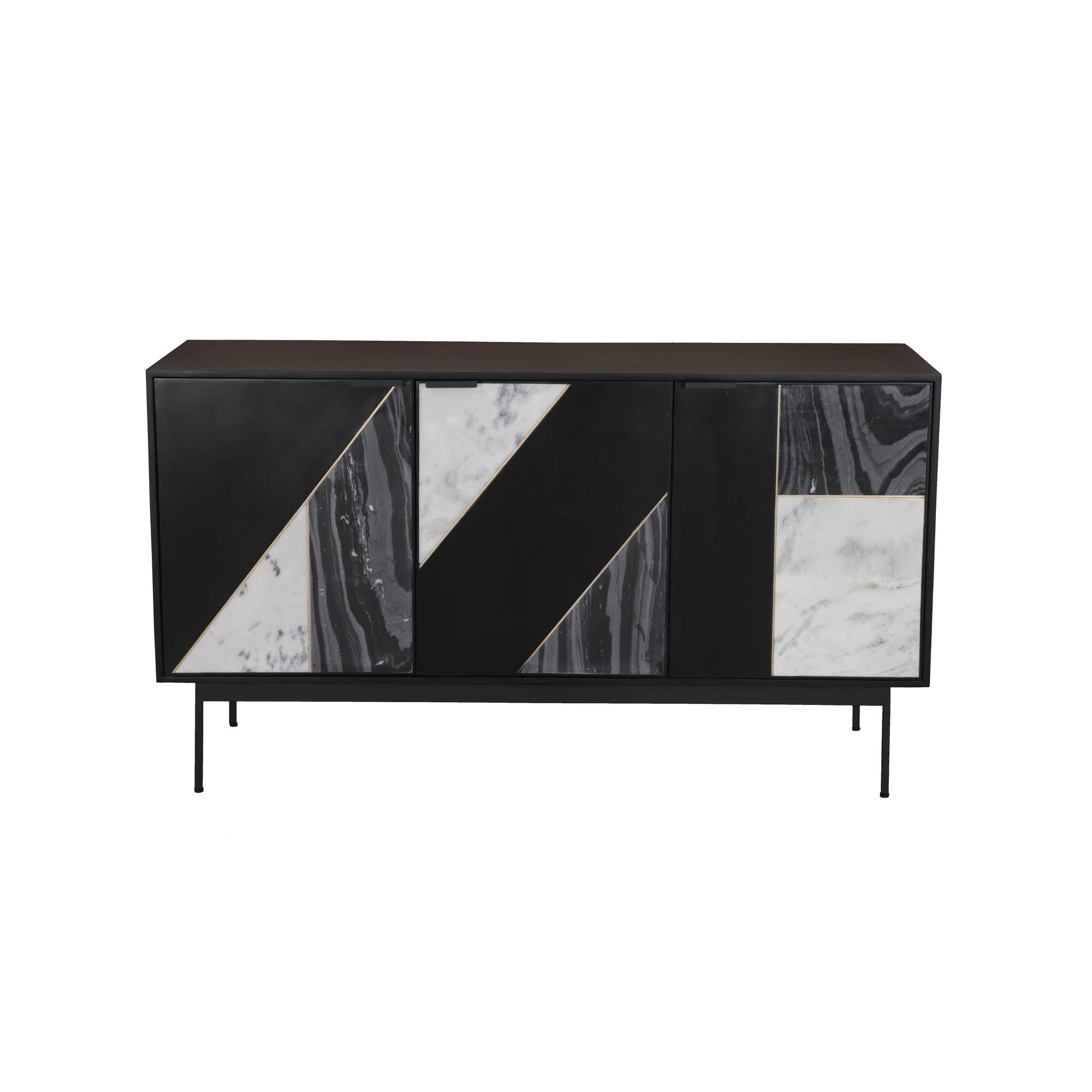 Hexa Sideboard - Black Fossil