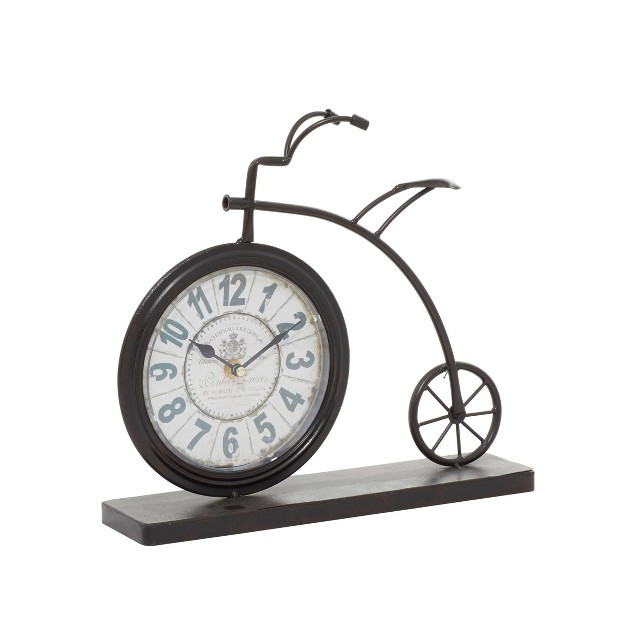 Metal Bike Clocks Brown Olivia amp May