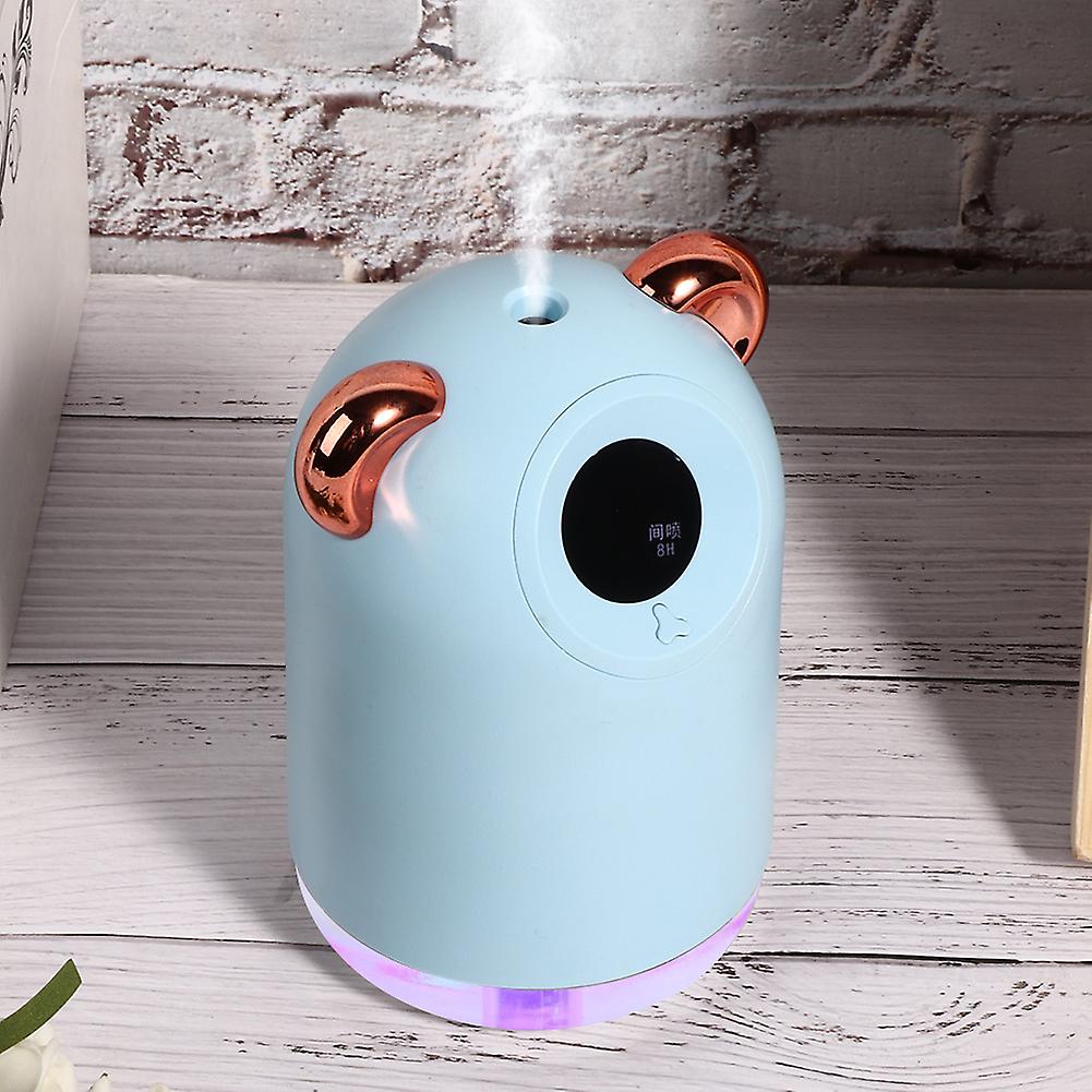 Desktop Air Humidifier Usb Cute Household Air Atomizer 220ml Blue With Light