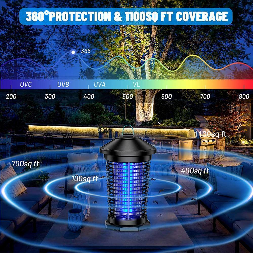 Cubilan Bug Zapper Outdoor Indoor Electronic Mosquito Killer Lantern Waterproof Fly Trap Insect Killer Repellent B09SB2TWC8