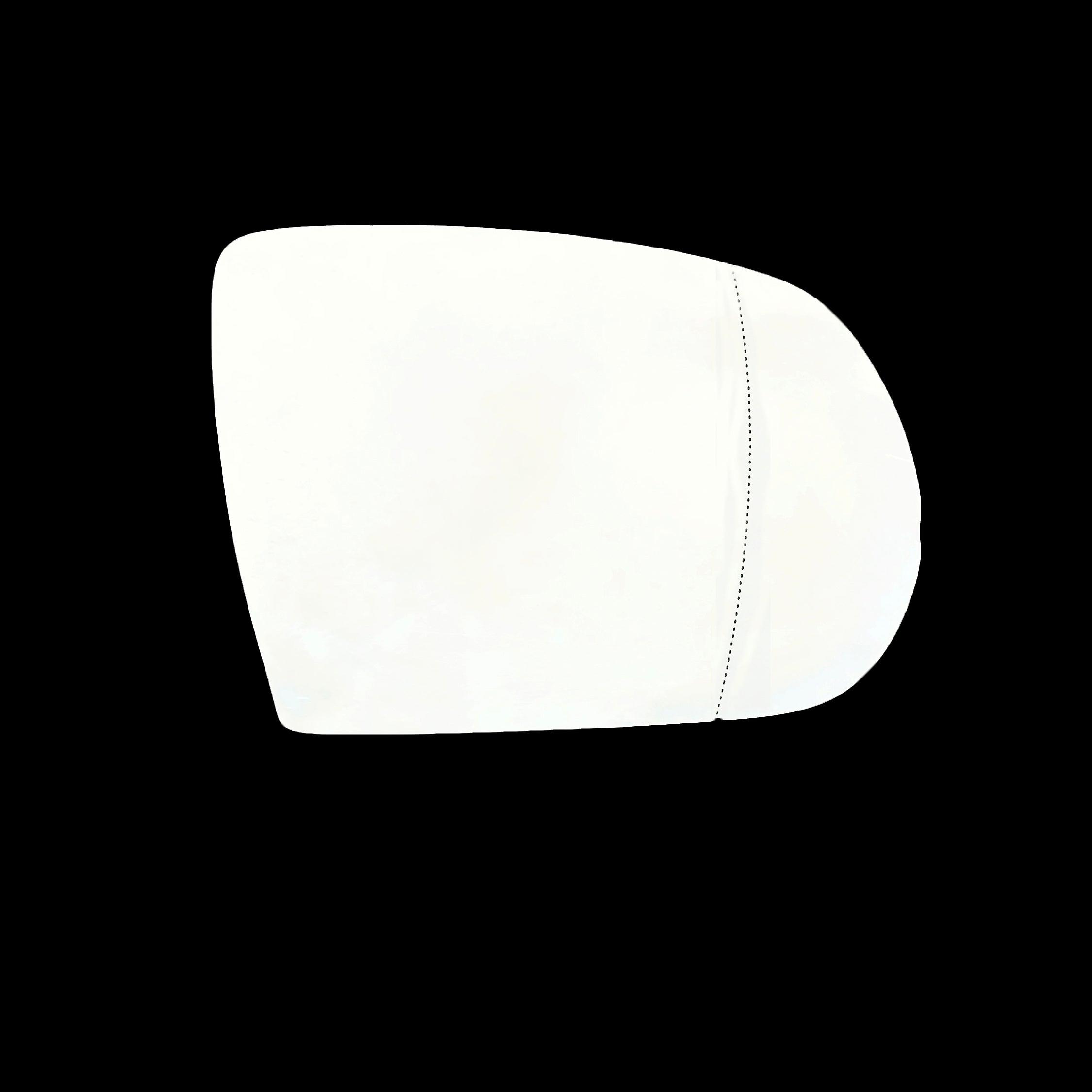 For jeep - compass 2017 to 2020 wing mirror glass right hand uk driver side 270 door