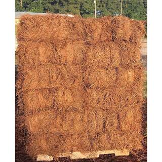 USA PINESTRAW Pallet of 3000 Sq.ft Long Needle Pine Straw Mulch HD-0V-XPJN-NHSU