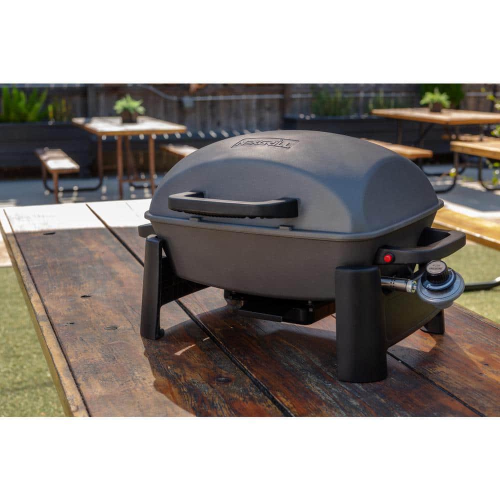 Nexgrill 1Burner Portable Table Top Propane Gas Grill in Cast Aluminum