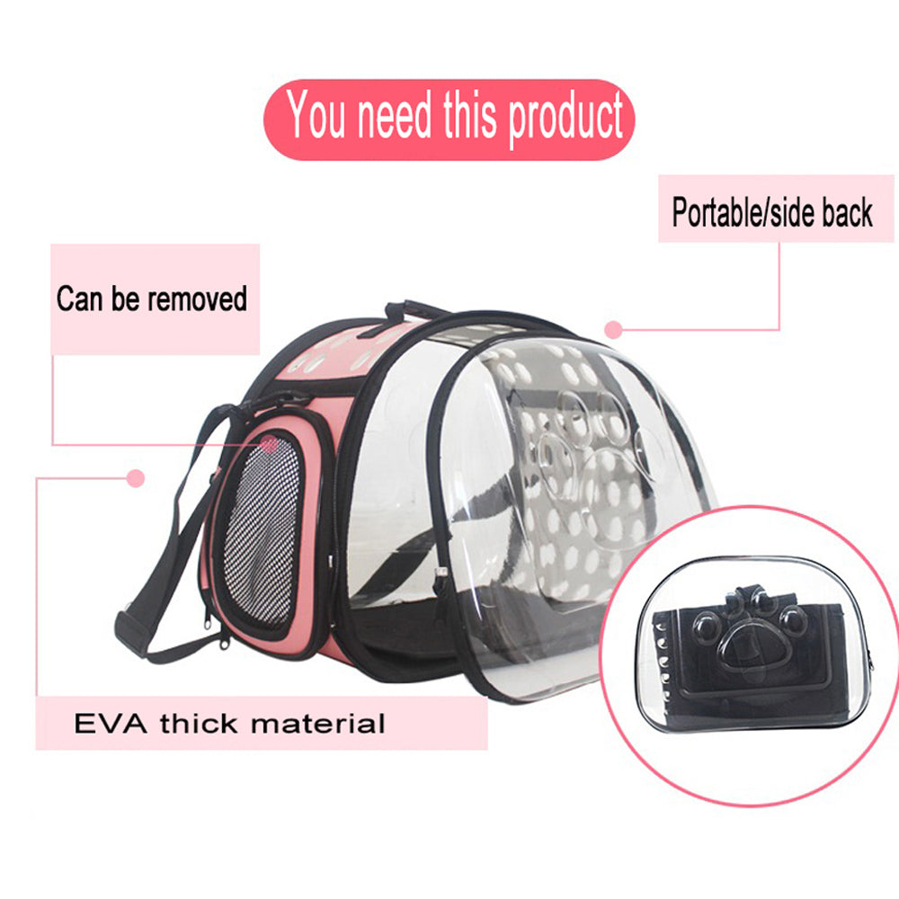 Portable Pet Dog Puppy Carrier Bag Full Clear Breathable Foldable Travel Pet Handbag Airline Approved Cat Carrier Bag